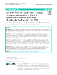 Using the Robson Classification to Assess Caesarean Section Rates in Brazil: an Observational Study of More Than 24 Million Births from 2011 to 2017 Enny S