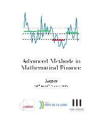 Advanced Methods in Mathematical Finance
