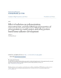 Effect of Radiation on Polymerization, Microstructure, and Microbiological