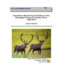 Population Monitoring and Status of the Nushagak Peninsula Caribou Herd