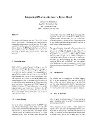 Integrating DMA Into the Generic Device Model