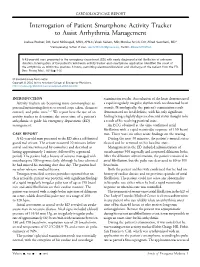 Interrogation of Patient Smartphone Activity Tracker To&Nbsp