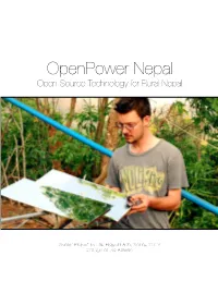 Openpower Nepal Open Source Technology for Rural Nepal