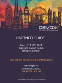 PPT Devoxx UK 2017 Partner Guide WIP V.1.1 Checked
