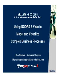 Using Telelogic DOORS and Microsoft Visio to Model and Visualize
