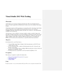 Visual Studio 2013 Web Tooling