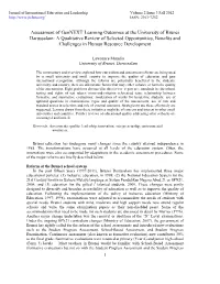 Assessment of Gennext Learning Outcomes at the University