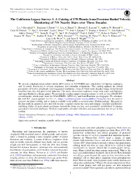 Cal. Legacy Survey I