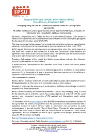 European Federation of Public Service Unions (EPSU)