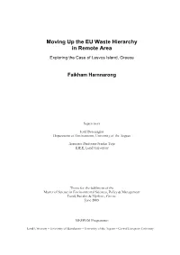 Moving up the EU Waste Hierarchy in Remote Area