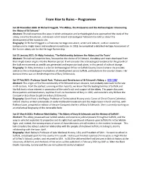 From Rise to Ruins – Programme