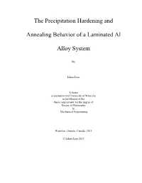 The Precipitation Hardening and Annealing Behavior of a Laminated