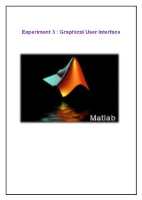 Experiment 3 : Graphical User Interface GUI