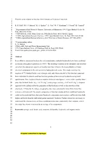 Phenolic Acid Sorption to Biochars from Mixtures of Feedstock Materials 2 3 4 K
