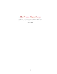 The Project Alpha Papers