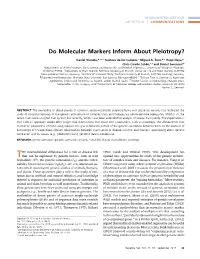 Do Molecular Markers Inform About Pleiotropy?