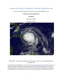 Drawdown to Reverse Global Warming