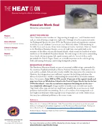 Hawaiian Monk Seal