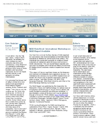 International Workshop on MGD Report Available Editor's Commentary