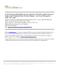 Lead Poisoning of Bald