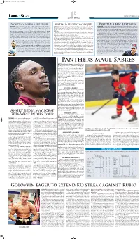 Panthers Maul Sabres