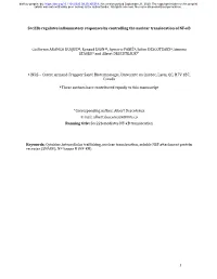 Sec22b Regulates Inflammatory Responses by Controlling The