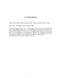 Cervical Insufficiency