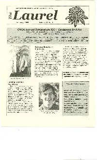 CMGA Annual Symposium XII : Gardeners in Print :F Ins~De Tht, Issue