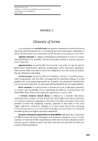 Glossary of Terms