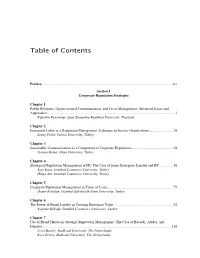 Table of Contents