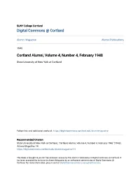 Cortland Alumni, Volume 4, Number 4, February 1948