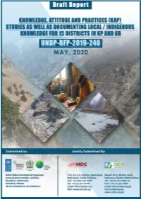 Draft Report on KAP Studies (GB and KPK) August 3, 2020