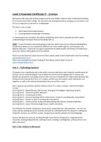 Level 3 Extended Certificate IT - Cronton