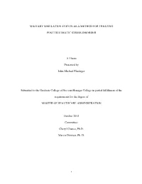 Military Simulation Events As a Method for Treating Post