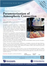 Parameterization of Atmospheric Convection
