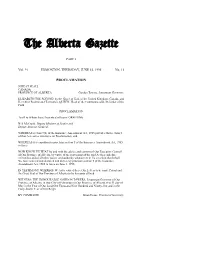 The Alberta Gazette, Part I, June 15, 1995