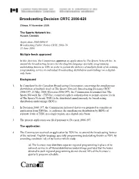 Broadcasting Decision CRTC 2006-620