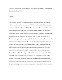 Contested Consecrations and the Pursuit of Ecclesiastical Independence in Scotland And