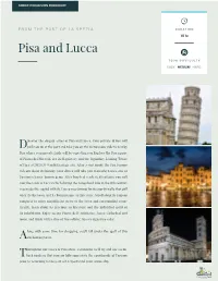 Pisa and Lucca