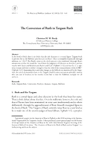 The Conversion of Ruth in Targum Ruth