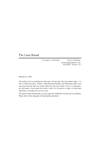 The Linux Kernel