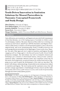 Youth-Driven Innovation in Sanitation Solutions for Maasai Pastoralists in Tanzania: Conceptual Framework and Study Design