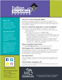 5111 Tuition Incentive Program Flyer