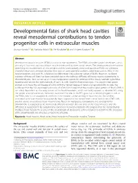 Developmental Fates of Shark Head Cavities Reveal Mesodermal