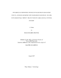 Dynamics of Tritrophic Interactions Between Solenopsis