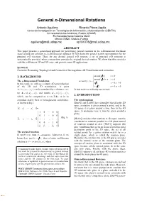 General N-Dimensional Rotations