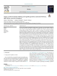 Impact-Produced Seismic Shaking and Regolith Growth on Asteroids 433 Eros, 2867 Šteins, and 25143 Itokawa James E