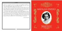 MAFALDA FAVERO Is) from What in Total Amounts to a Very Short Span of Listening-Time
