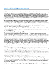 Operating and Financial Review and Prospects