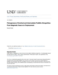 Petrogenesis of Enriched and Intermediate Poikilitic Shergottites: from Magmatic Source to Emplacement